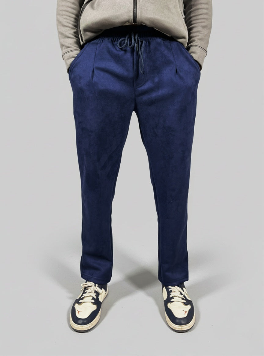 Classic Pleated Trouser (Blue)