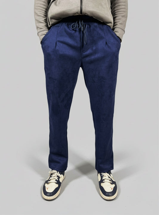 Classic Pleated Trouser (Blue)