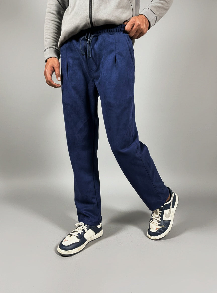 Classic Pleated Trouser (Blue)