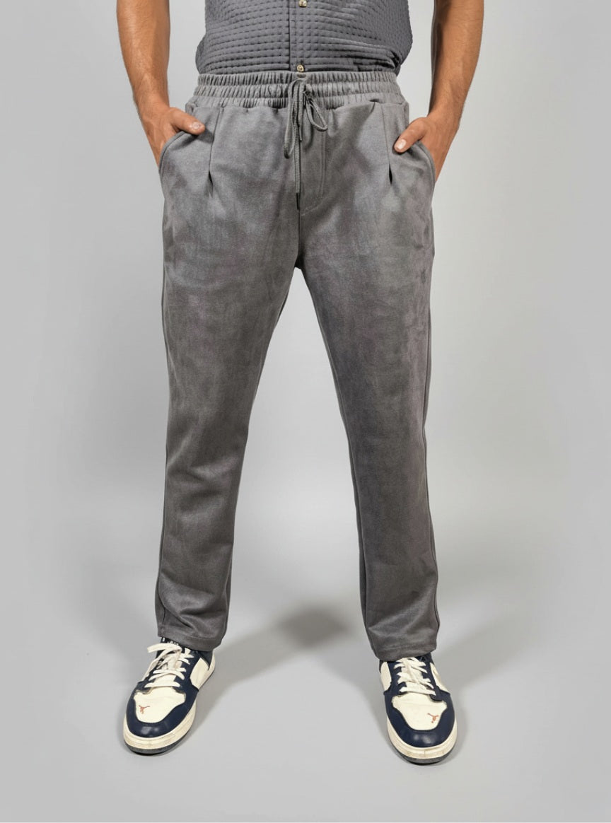 Classic Pleated Trouser (Gray)