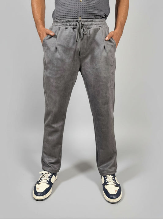 Classic Pleated Trouser (Gray)