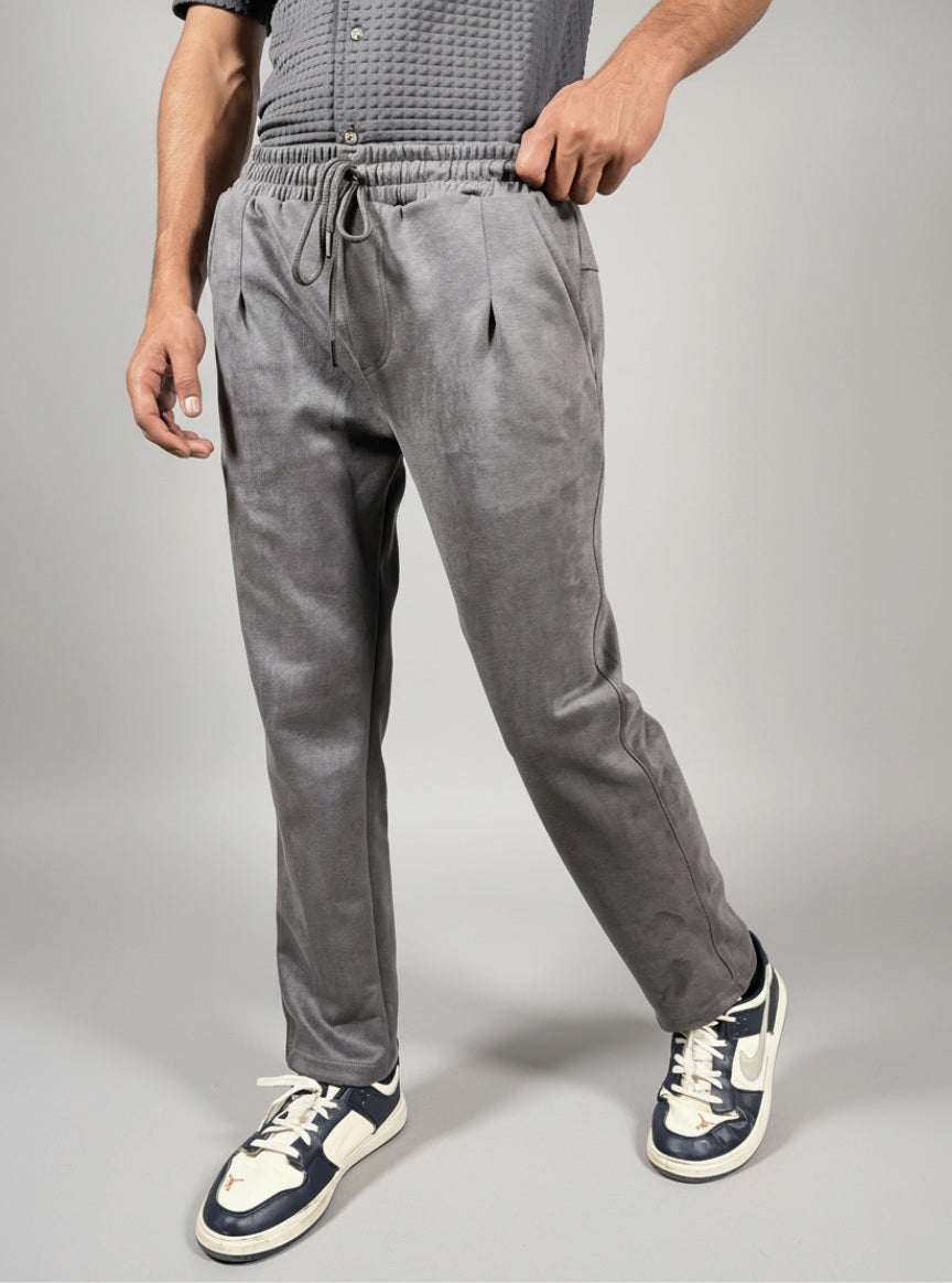 Classic Pleated Trouser (Gray)