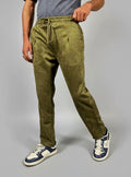 Classic Pleated Trouser (Olive Green)