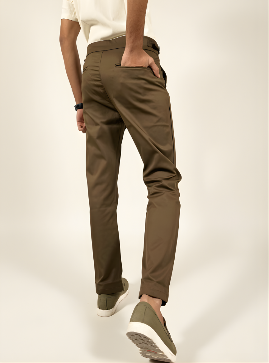 Classic Gurkha Pants with waist adjusters (Chocolate)