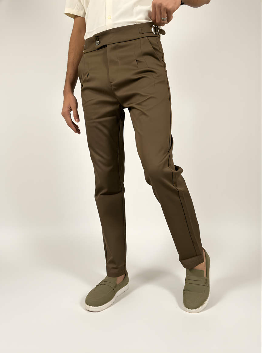 Classic Gurkha Pants with waist adjusters (Chocolate)